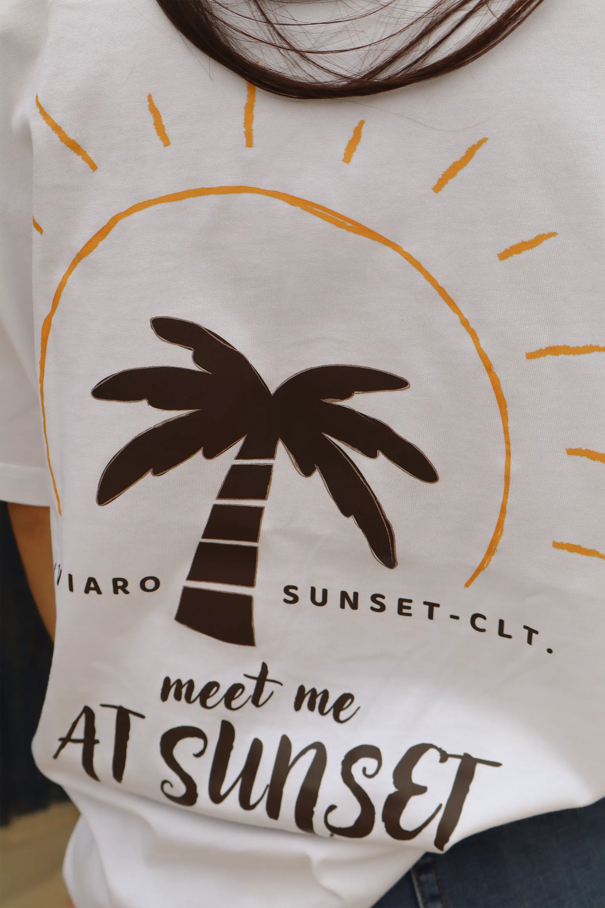 White Signature T-Shirt | Sunset Collection