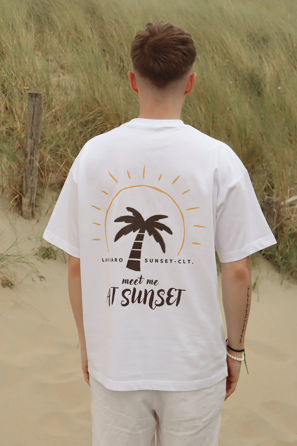 White Signature T-Shirt | Sunset Collection