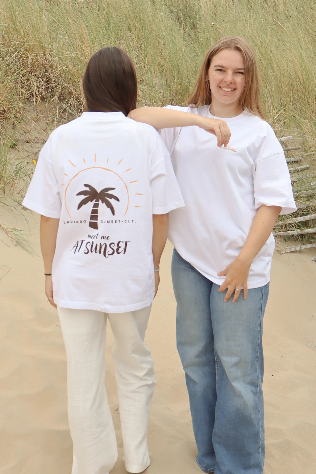 White Signature T-Shirt | Sunset Collection