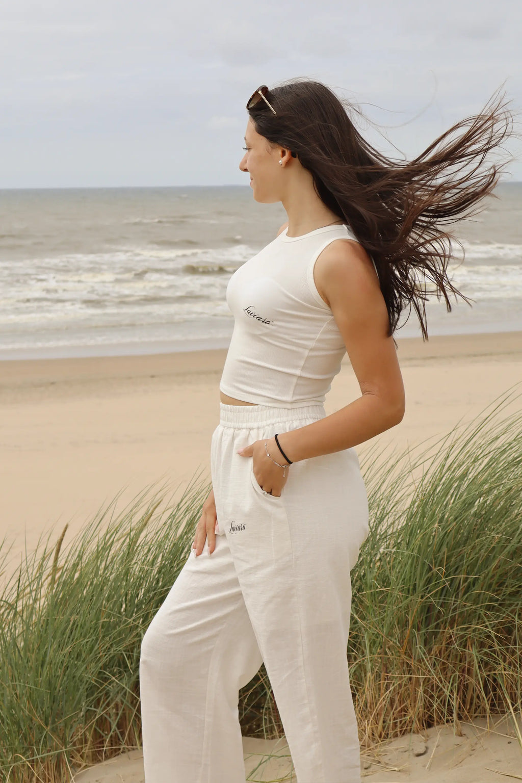 White Crop Top | Sunset Collection