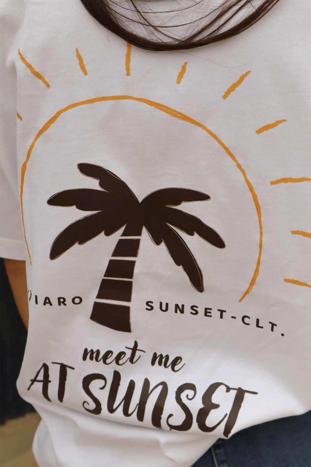 White Signature T-Shirt | Sunset Collection