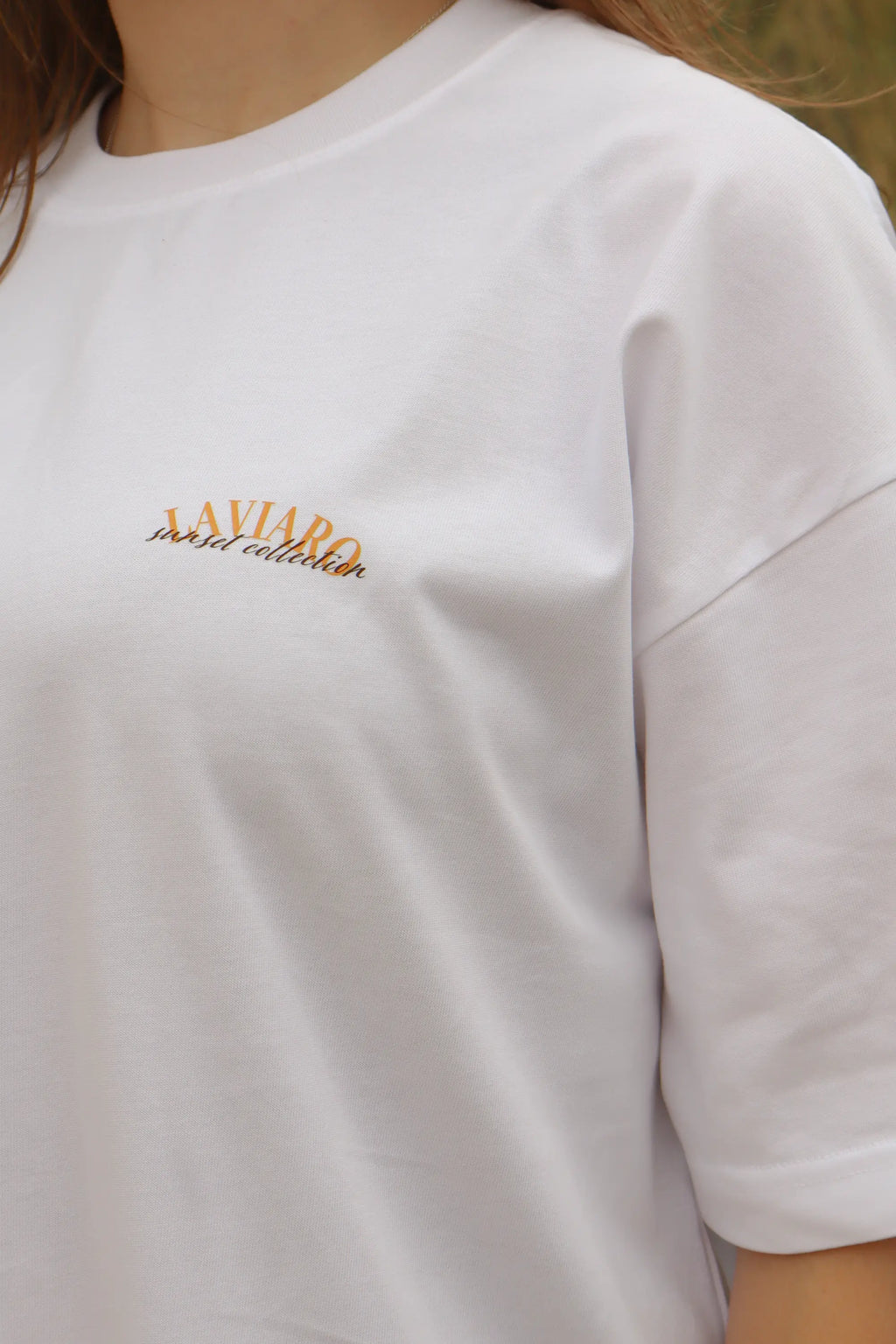 White Signature T-Shirt | Sunset Collection