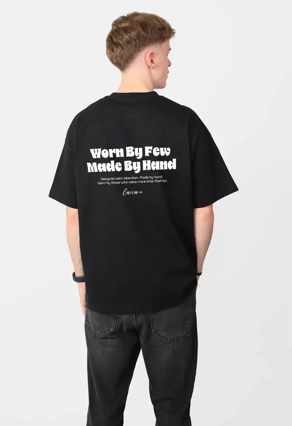 "WORN BY FEW" TEE | BLACK