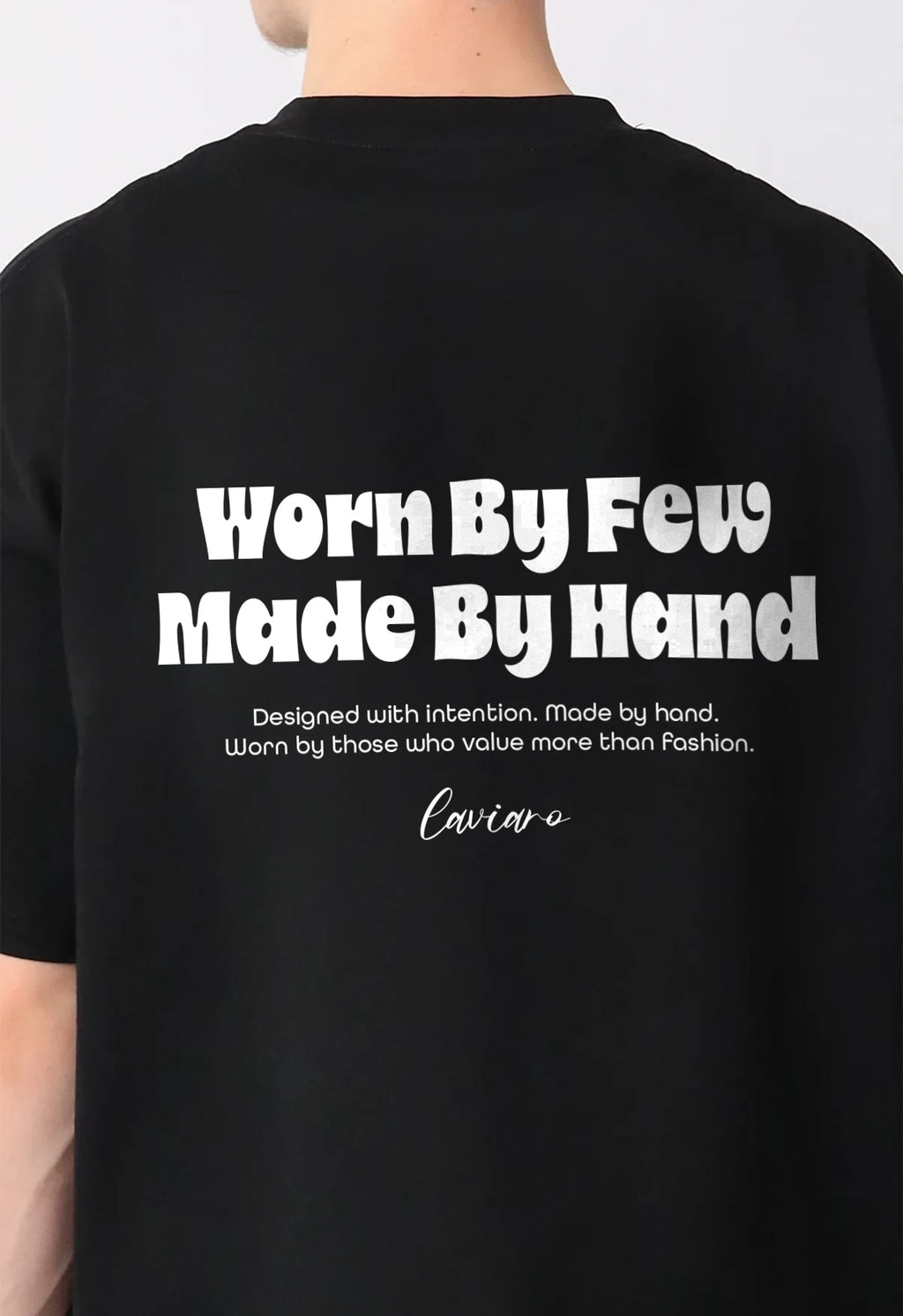 "WORN BY FEW" TEE | BLACK