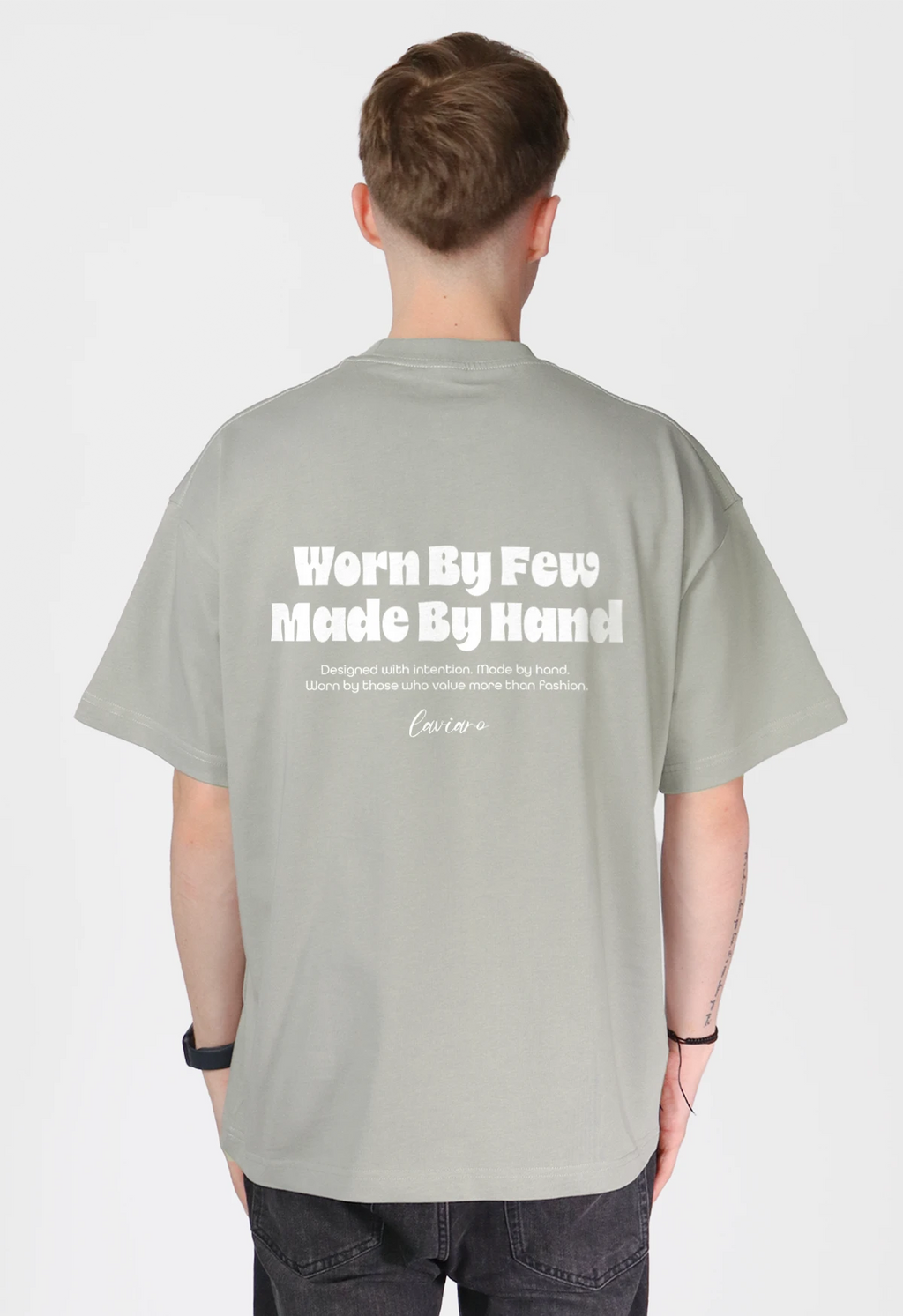 "WORN BY FEW" TEE | GREY