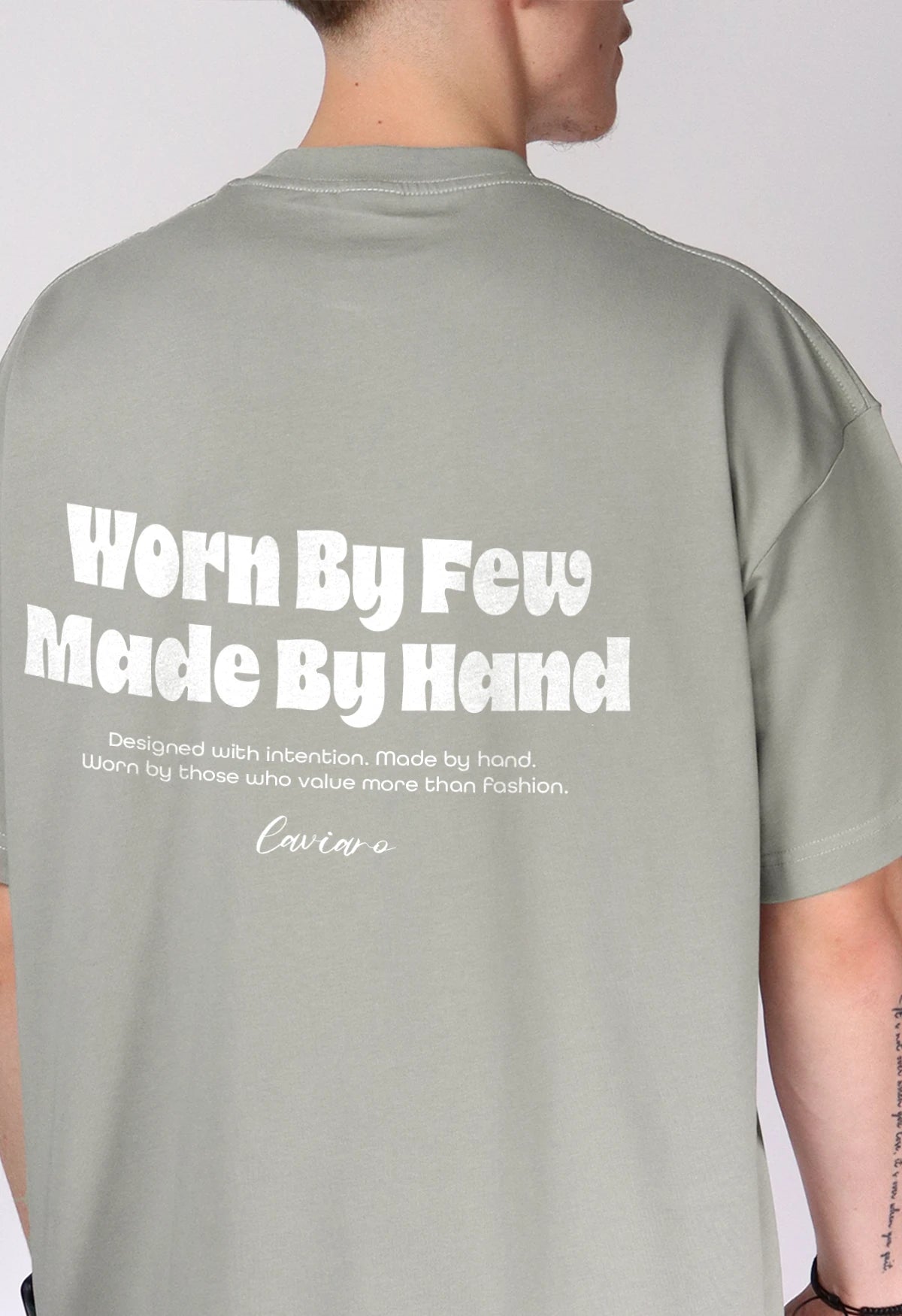 "WORN BY FEW" TEE | GREY