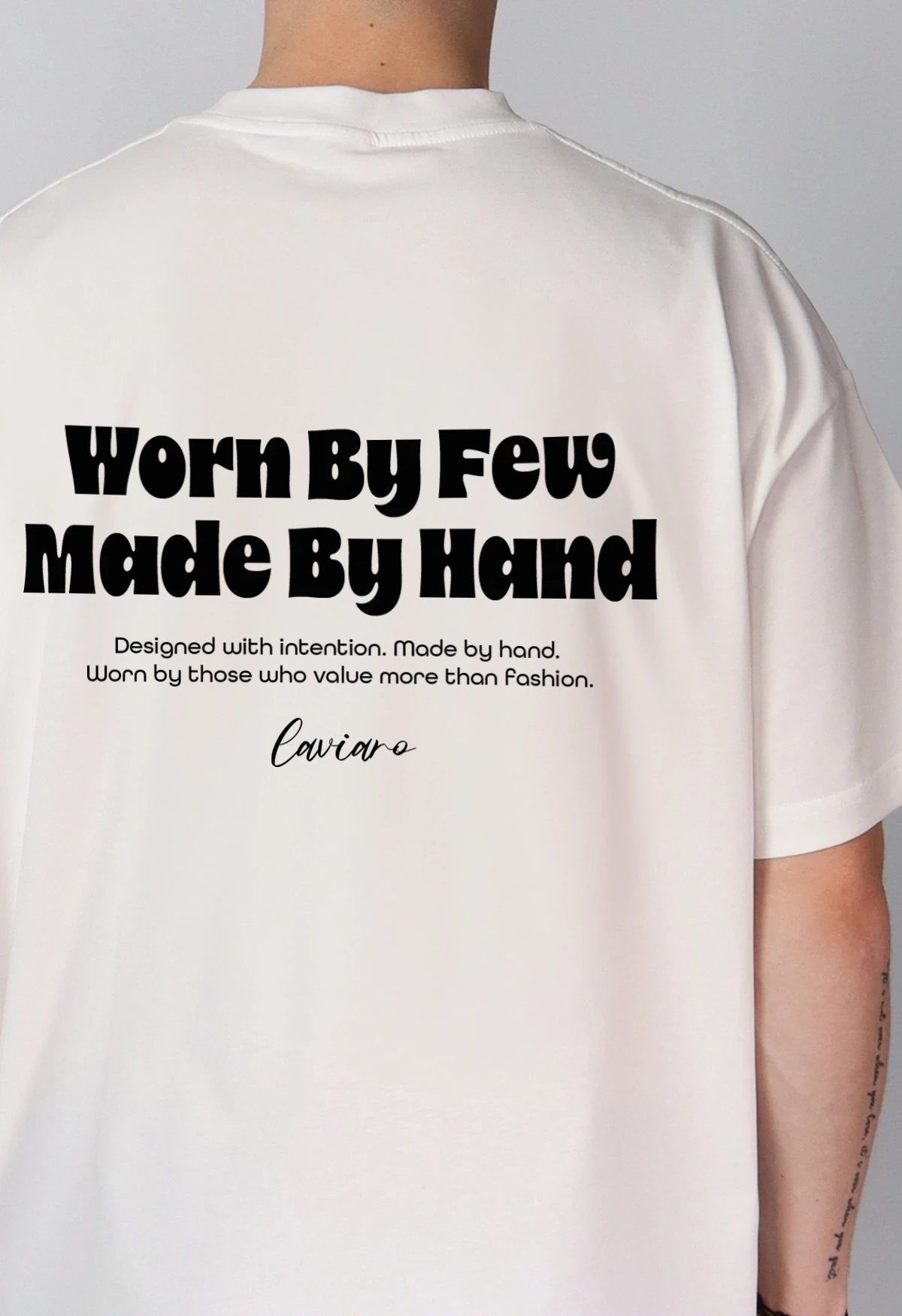 "WORN BY FEW" TEE | WHITE